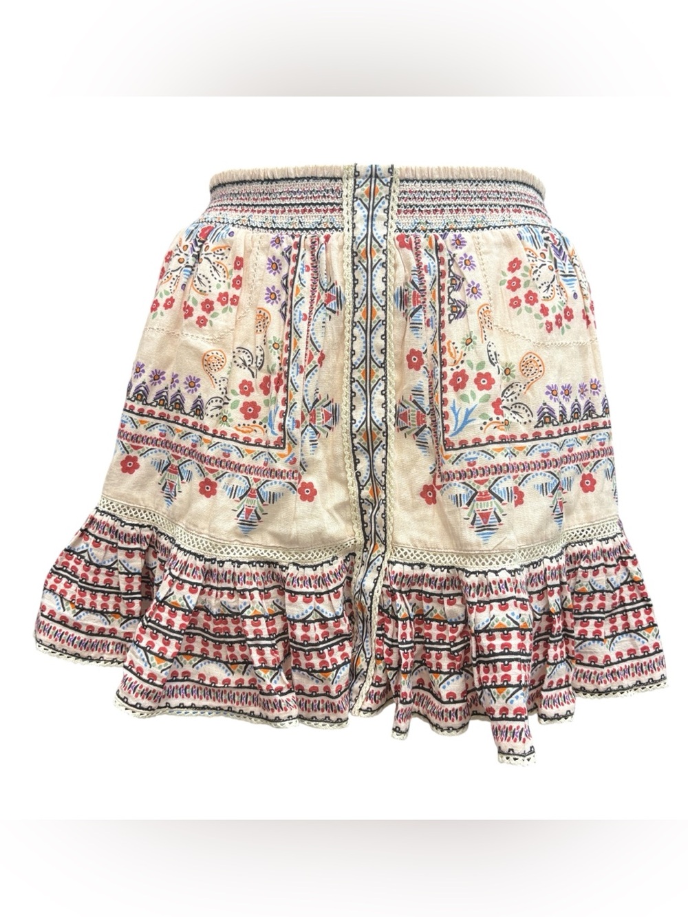 M.A.B.E. Eden Print Mini Skirt